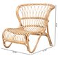 Baxton Studio Alaya Accent Chair in Natural Brown, , large