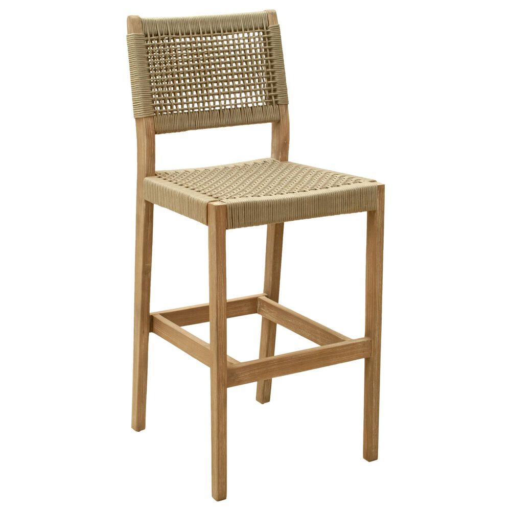 Zuo Modern Corde Patio Barstool in Beige, , large
