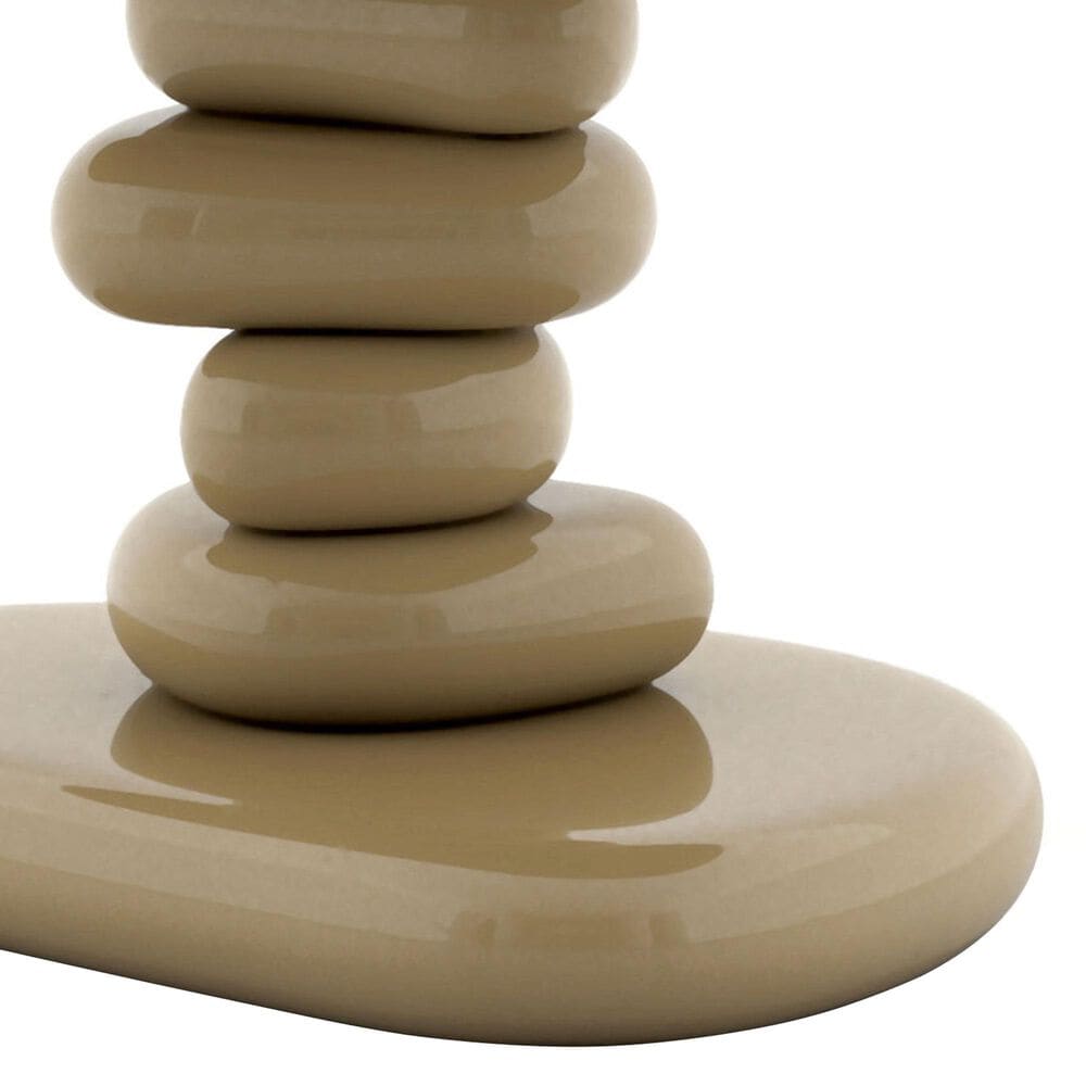 Furniture of America Rene Glossy End Table in Light Brown, , large