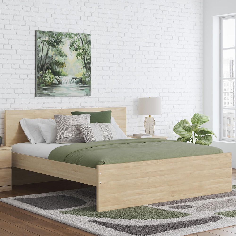 Ashley Onita Queen Panel Platform Bed in Natural, , large
