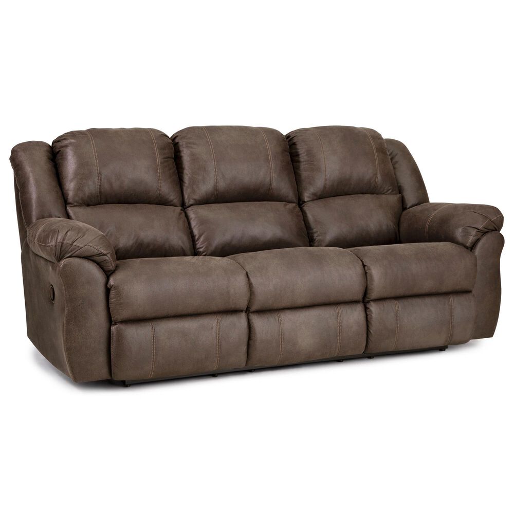 HomeStretch Manual Reclining Sofa in Tumbleweed, , large
