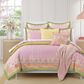 J. Queen New York Shiloh 3-Piece Full/Queen Comforter Set in Pink, Green and Orange, , large