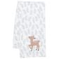 Lambs and Ivy Deer Park Baby Blanket in Brown, White and Grey, , large