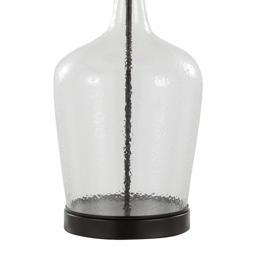 LumiSource Botella Glass Table Lamp in Clear and Oil Bronze (Set of 2), , large