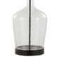 LumiSource Botella Glass Table Lamp in Clear and Oil Bronze (Set of 2), , large