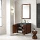 James Martin Vanities Amberly 30" Single Bathroom Vanity in Mid-Century Walnut with 3 cm Parisien Bleu Quartz Top and Rectangular Sink, , large