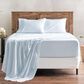 4-Piece King Checkered Emboss Sheet Set in Dusty Blue, , large