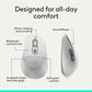 Logitech Signature Comfort Plus Wireless Mouse in Off-White, , large