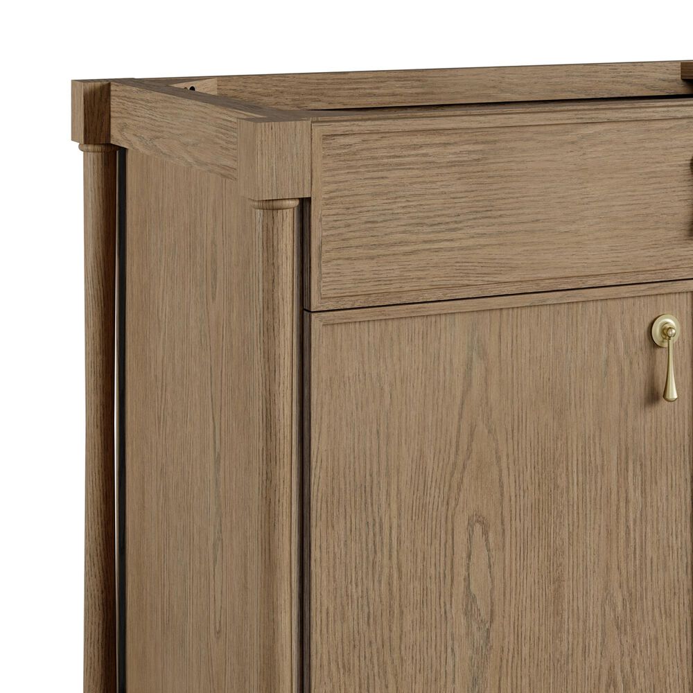 James Martin Kinnsden 36" Single Bathroom Vanity Cabinet in Weathered Oak, , large