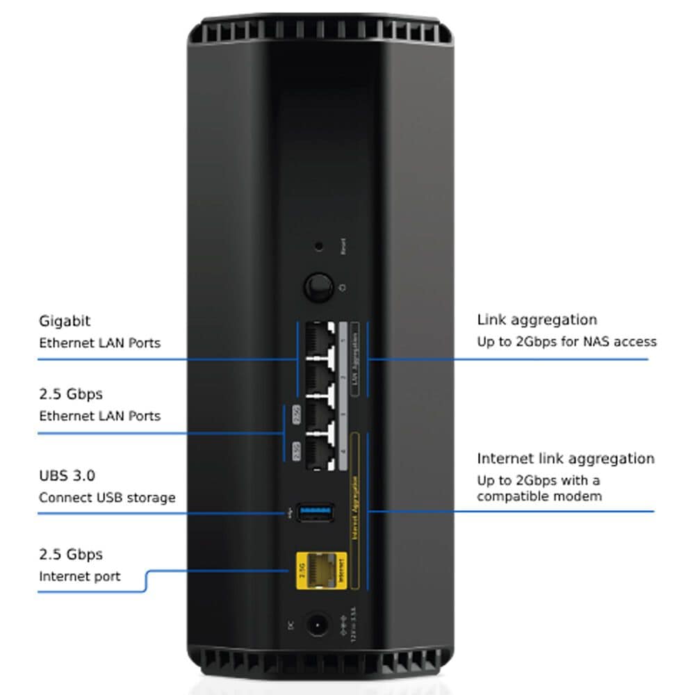 NETGEAR Nighthawk Wi-Fi 7 Router in Black, , large