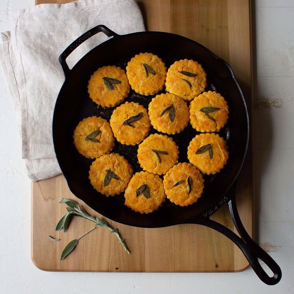Lodge Blacklock 12&quot; Triple Seasoned Cast Iron Skillet in Black, , large