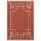 Surya Alfresco 5"3" x 7"7" Rust, Brown and Beige Indoor/Outdoor Area Rug, , large