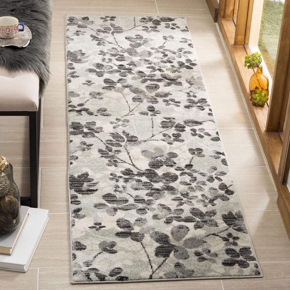 Safavieh Evoke EVK236R-27 2&#39;2&quot; x 7&#39; Grey/Black Runner, , large