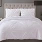 Pem America Christian Siriano Georgia Rouched 3-Piece King Duvet Cover Set in White, , large