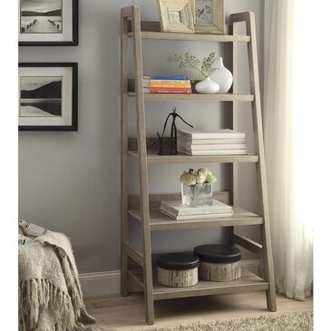Linden Boulevard Tracey Ladder Bookcase in Gray, , large