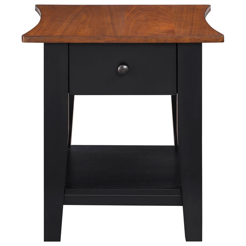 Crystal City Joplin End Table in Walnut and Ebony, , large