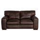 Softline Leather Loveseat in Madison Espresso, , large