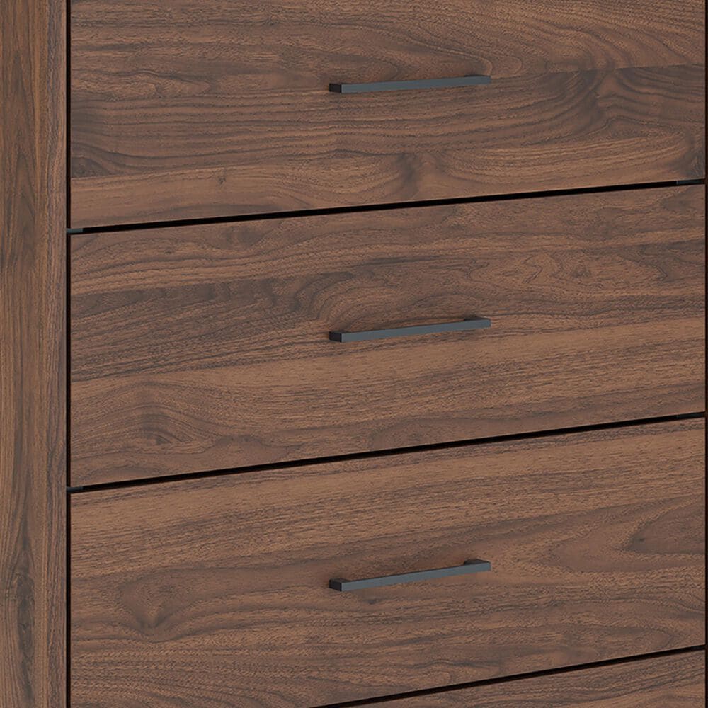 Ashley Fortlorn 5-Drawer Chest in Walnut Brown, , large