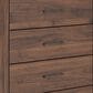 Ashley Fortlorn 5-Drawer Chest in Walnut Brown, , large