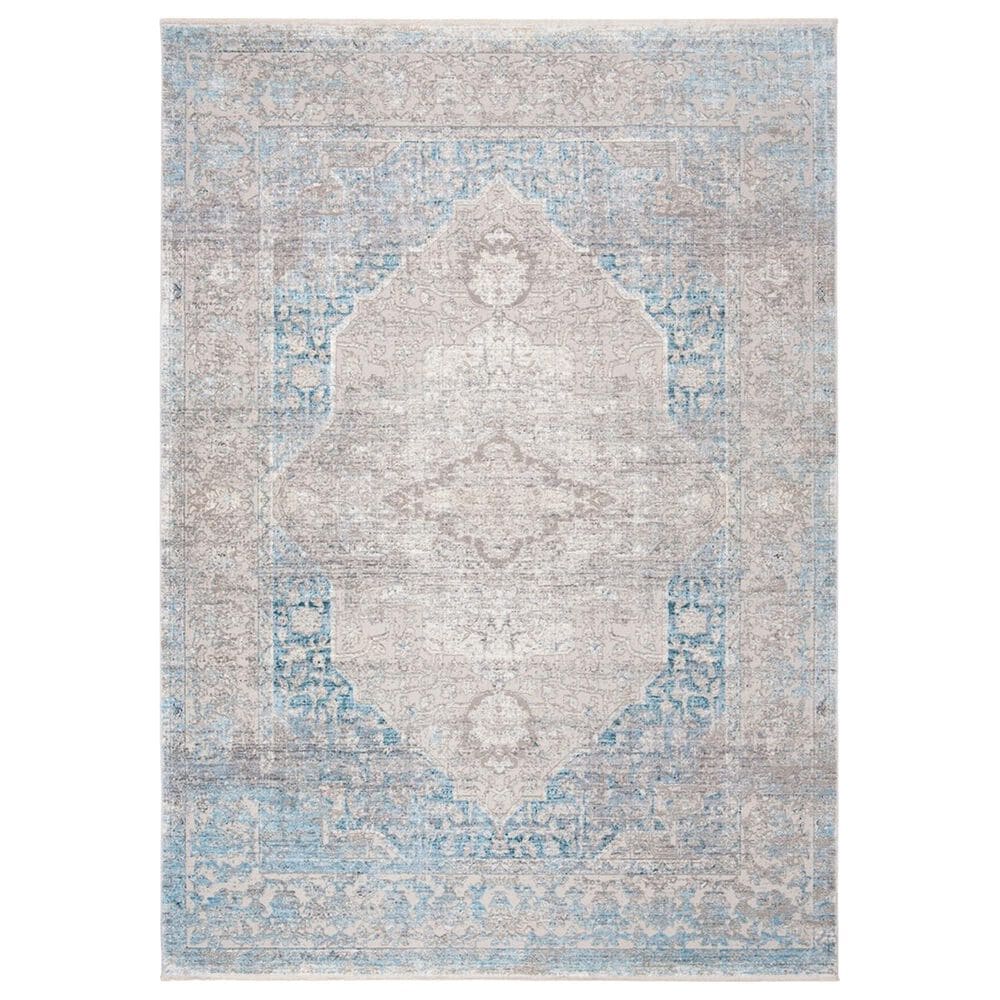 Safavieh Dream 8" x 10" Grey and Aqua Area Rug, , large