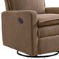 Oxford Baby Uptown Manual Glider Recliner Rocking Chair in Teddy Brown, , large