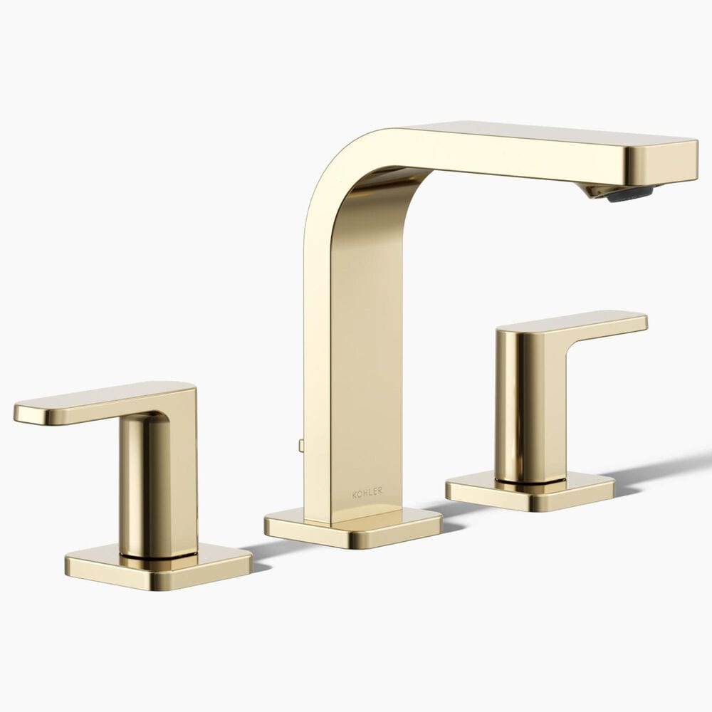 Kohler Parallel Widespread Bathroom Sink Faucet in Vibrant French Gold, , large