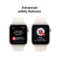 Apple Watch SE 3 (GPS) 40mm Starlight Aluminum Case with Starlight Sport Band - S/M - (2025), , large