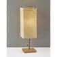 Adesso Dune Table Lamp in Natural and Brushed Steel, , large
