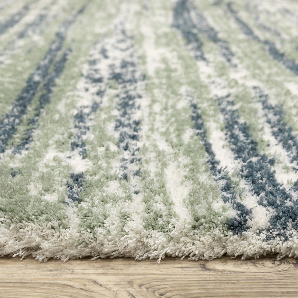 Oriental Weavers Galileo GAL06 Blue and Green 6&#39;7&quot; x 9&#39;6&quot; Area Rug, , large