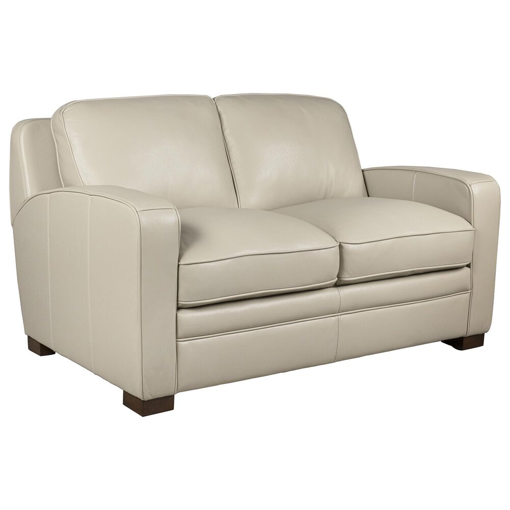 Sienna Designs Leather Stationary Loveseat in Stallion Vanilla, , large