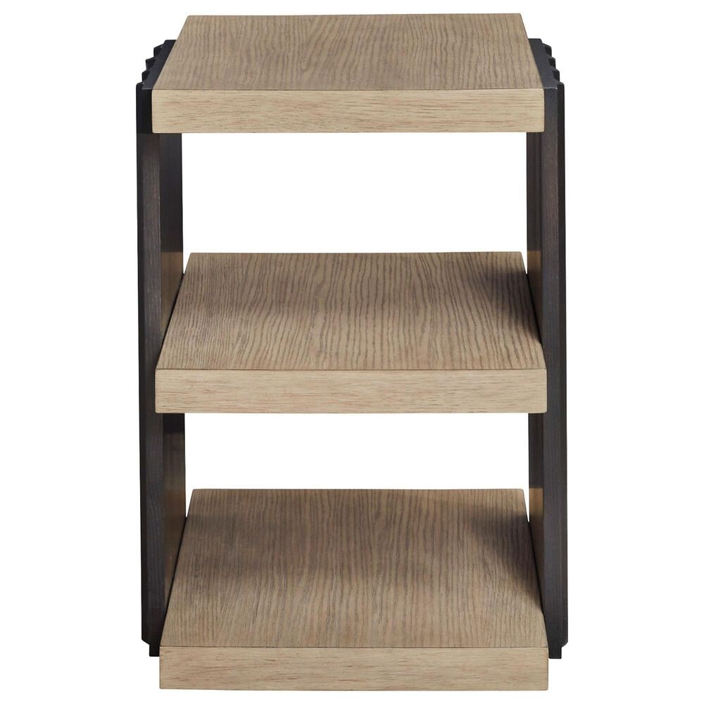 Ashley Rylandyn Rectangular End Table in Matte Black and Light Brown, , large