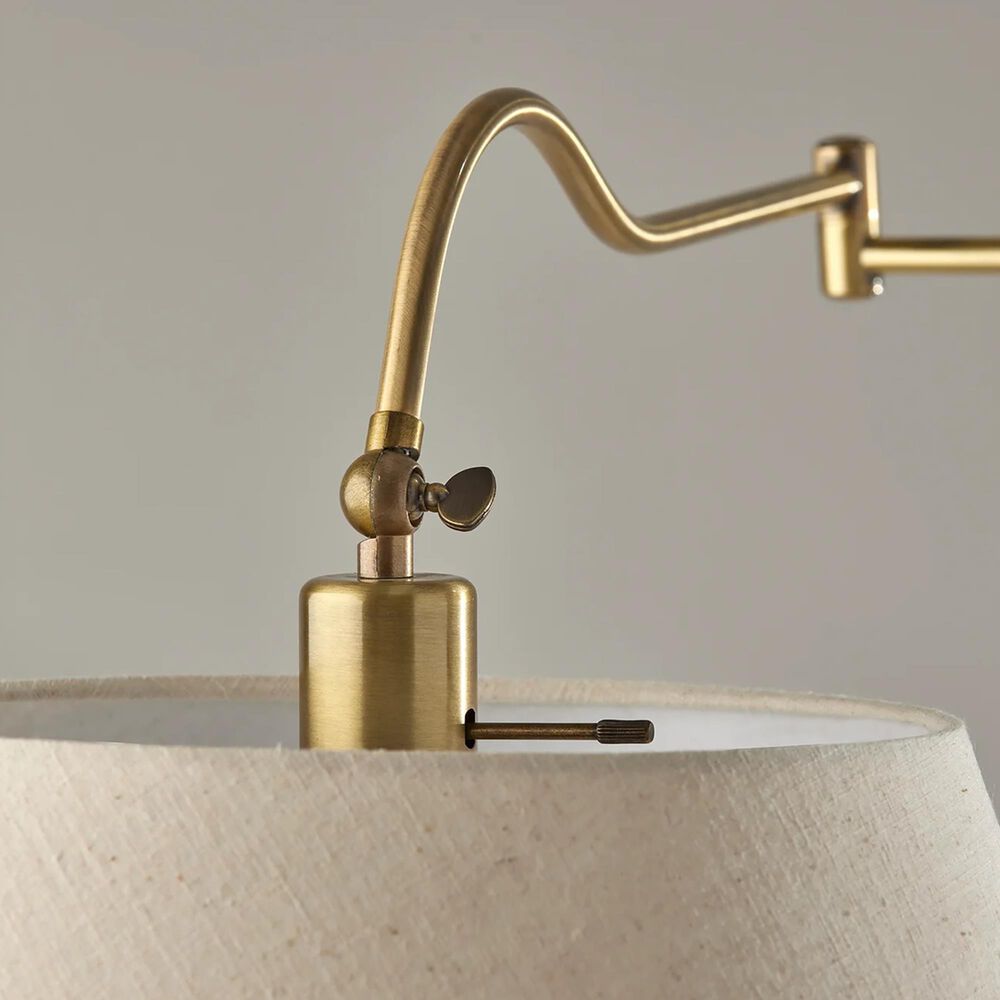 Adesso Rodeo Floor Lamp in Antique Brass, , large