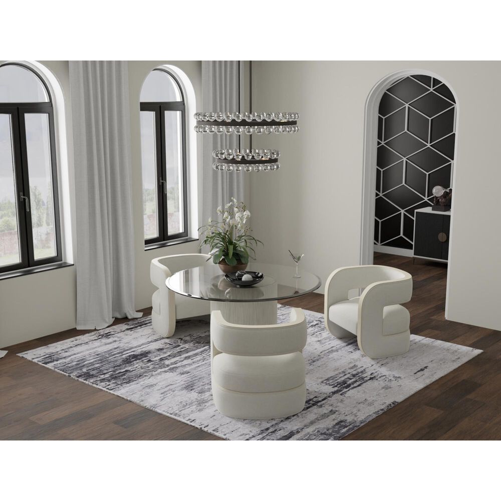 Feizy Prasad Ivory and Charcoal 2'10" x 7'10" Runner, , large