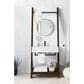 James Martin Vanities Lakeside 30" Single Bathroom Vanity in Mid Century Walnut with Arctic Fall Solid Surface, , large
