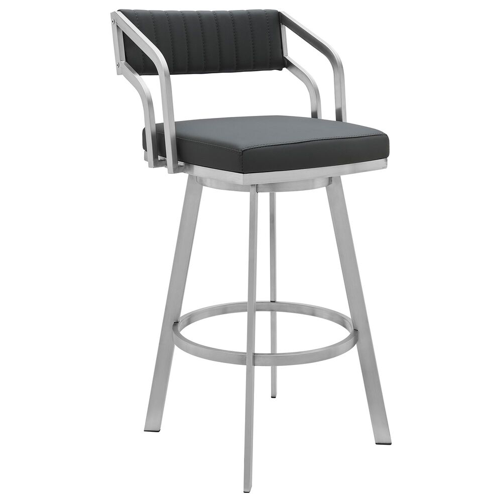 Blue River Scranton 26" Swivel Counter Stool in Grey, , large