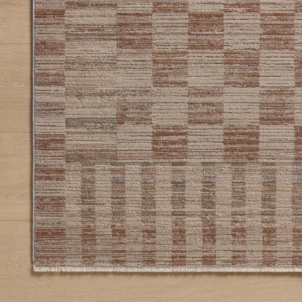 Amber Lewis x Loloi Cali 6&#39;7&quot; x 9&#39;2&quot; Brick and Natural Area Rug, , large