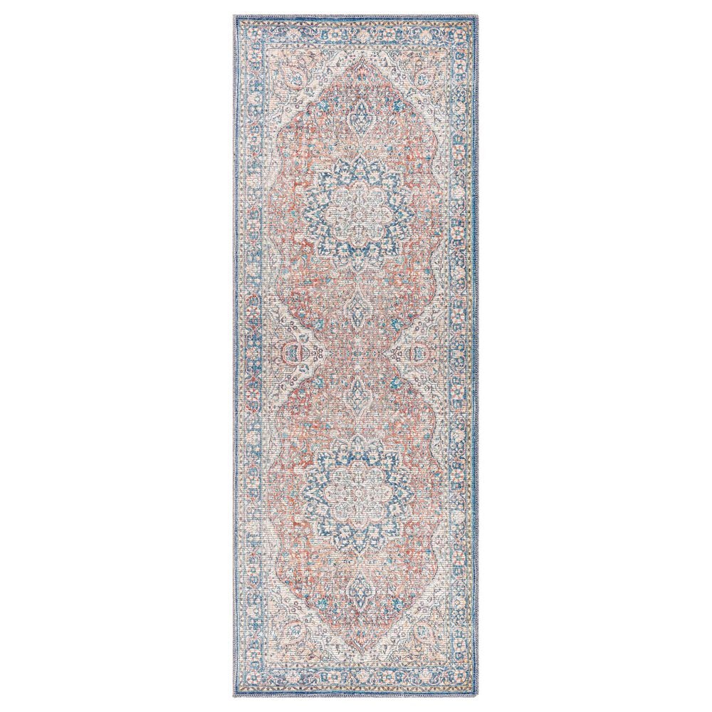 Surya Colin 2"7" x 12" Red, Blue, Tan, Yellow and Cream Runner, , large