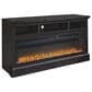 Ashley Wide Fireplace Insert in Black, , large