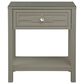 HOMLUX 1-Drawer Nightstand with Shelf in Gray, , large
