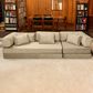 Jaxx Unsofa Stationary Sofa in Sand Velvet, , large