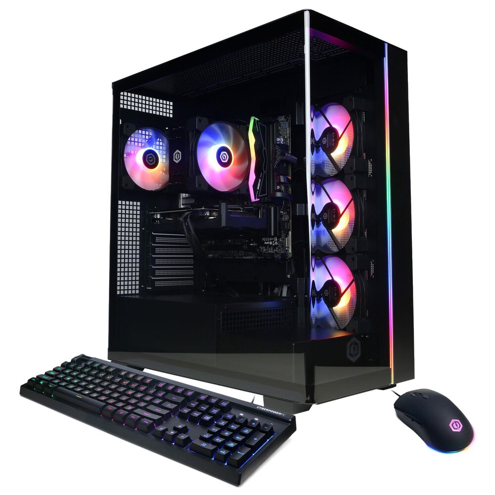 CyberPowerPC Gamer Master Gaming Desktop |AMD Ryzen 7 8700F - 16GB RAM - AMD Radeon RX 9060 XT Graphics - 2TB SSD in Black, , large