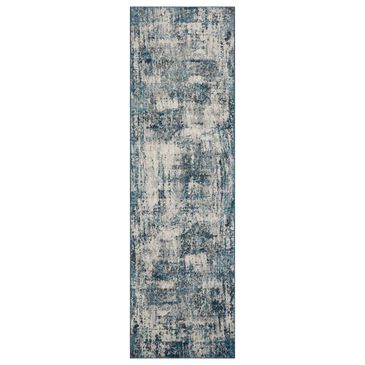 Loloi II Austen 2"4" x 10" Natural and Ocean Runner, , large
