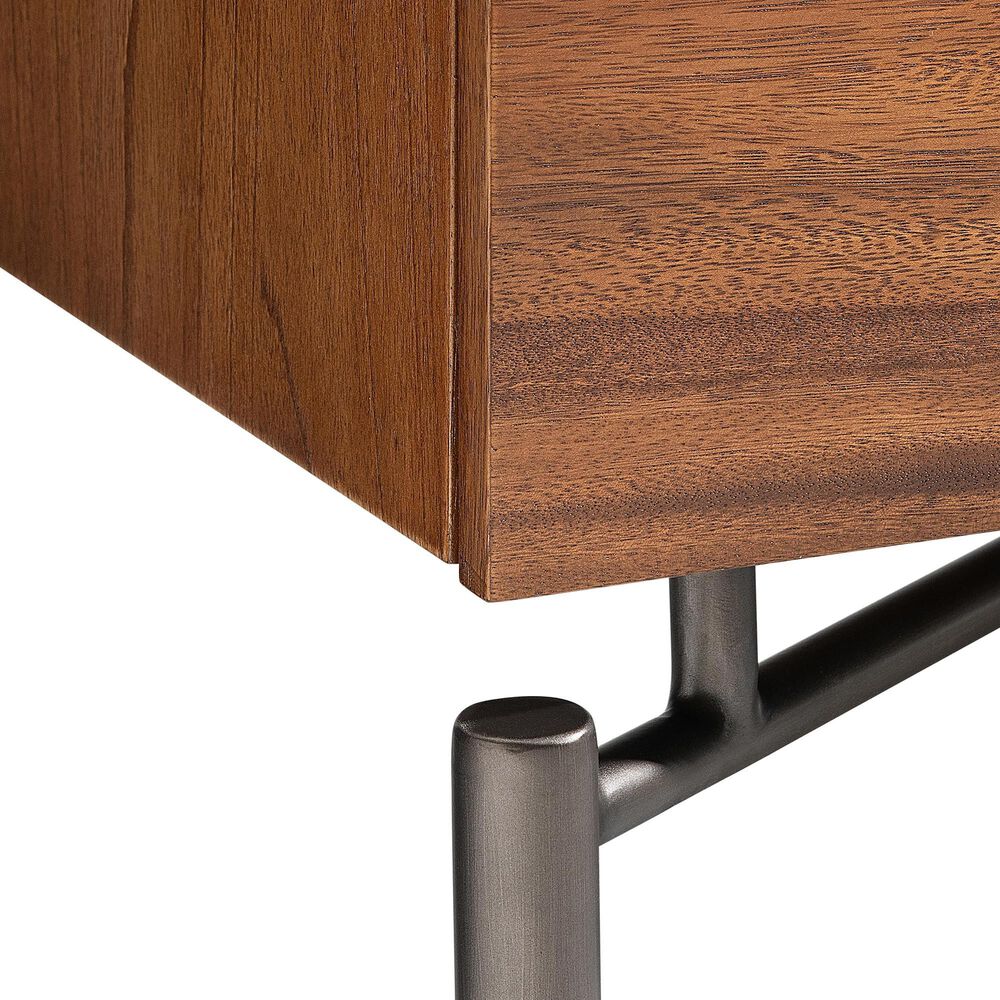 Bernhardt Brasea 32" 2 Drawer Nightstand in Lume and Tungsten with AC and USB Ports, , large