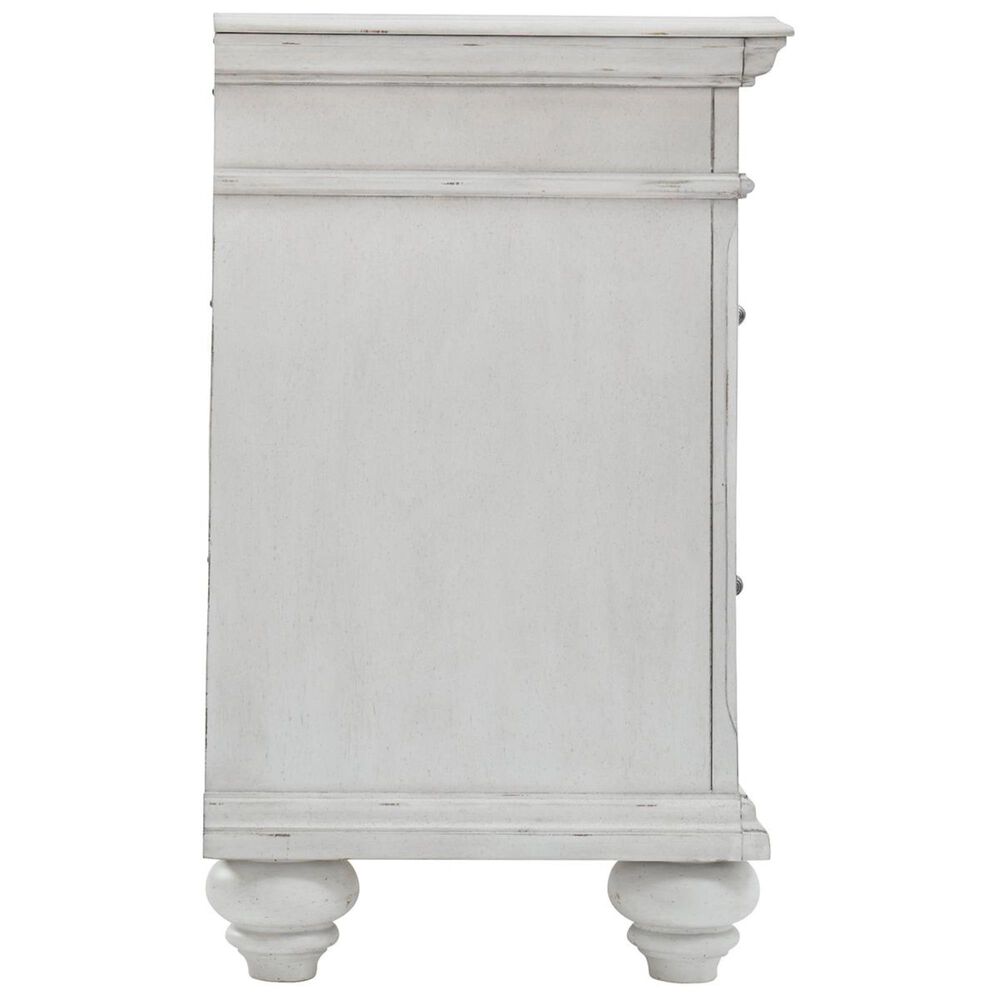 Ashley Kanwyn 3 Drawer Nightstand in Distressed Whitewash, , large
