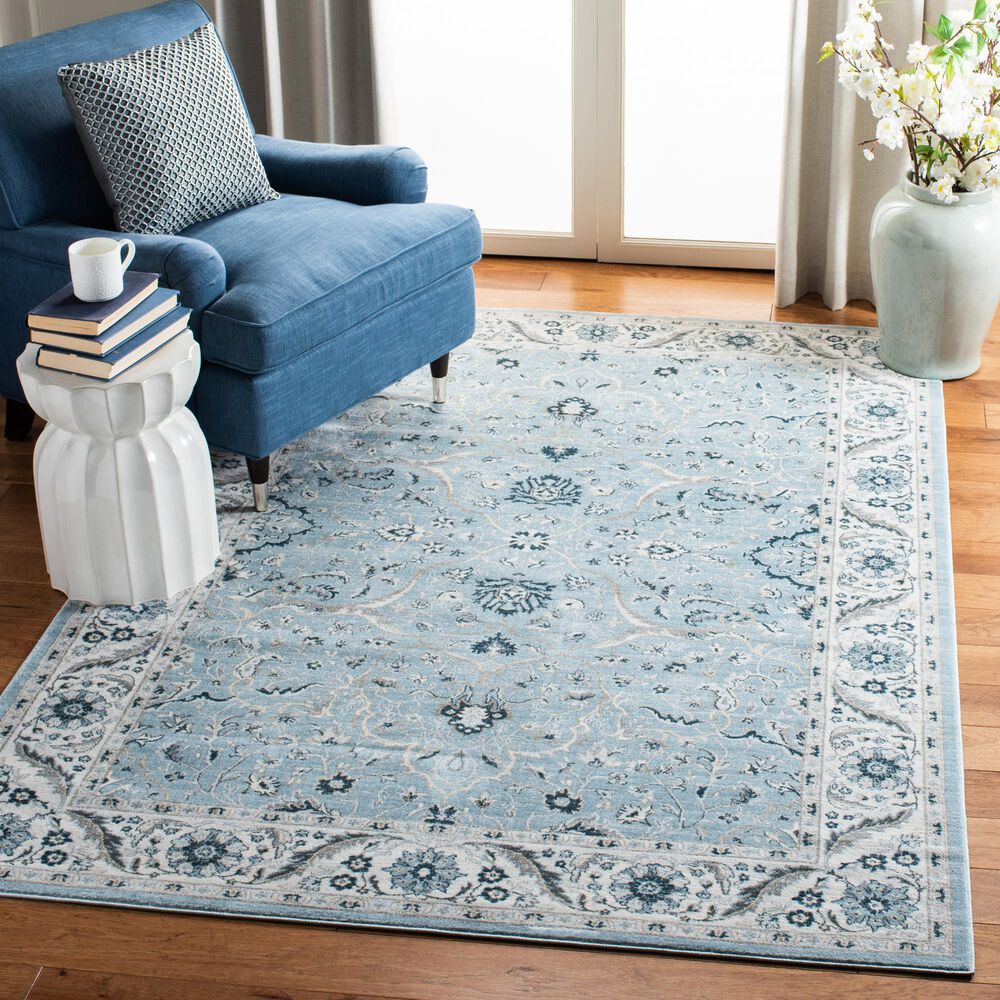Safavieh Isabella  4&#39; x 6&#39; Light Blue and Cream Area Rug, , large