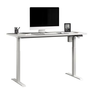 Sauder Adjustable Height Desk in White, , large