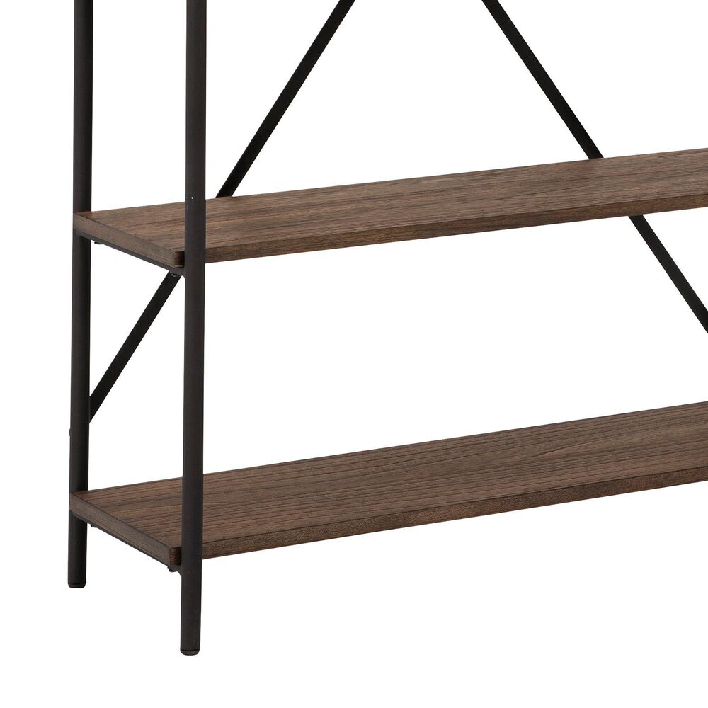 Ashley Galtbury Arched Bookcase in Brown and Black, , large
