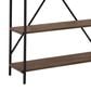 Ashley Galtbury Arched Bookcase in Brown and Black, , large