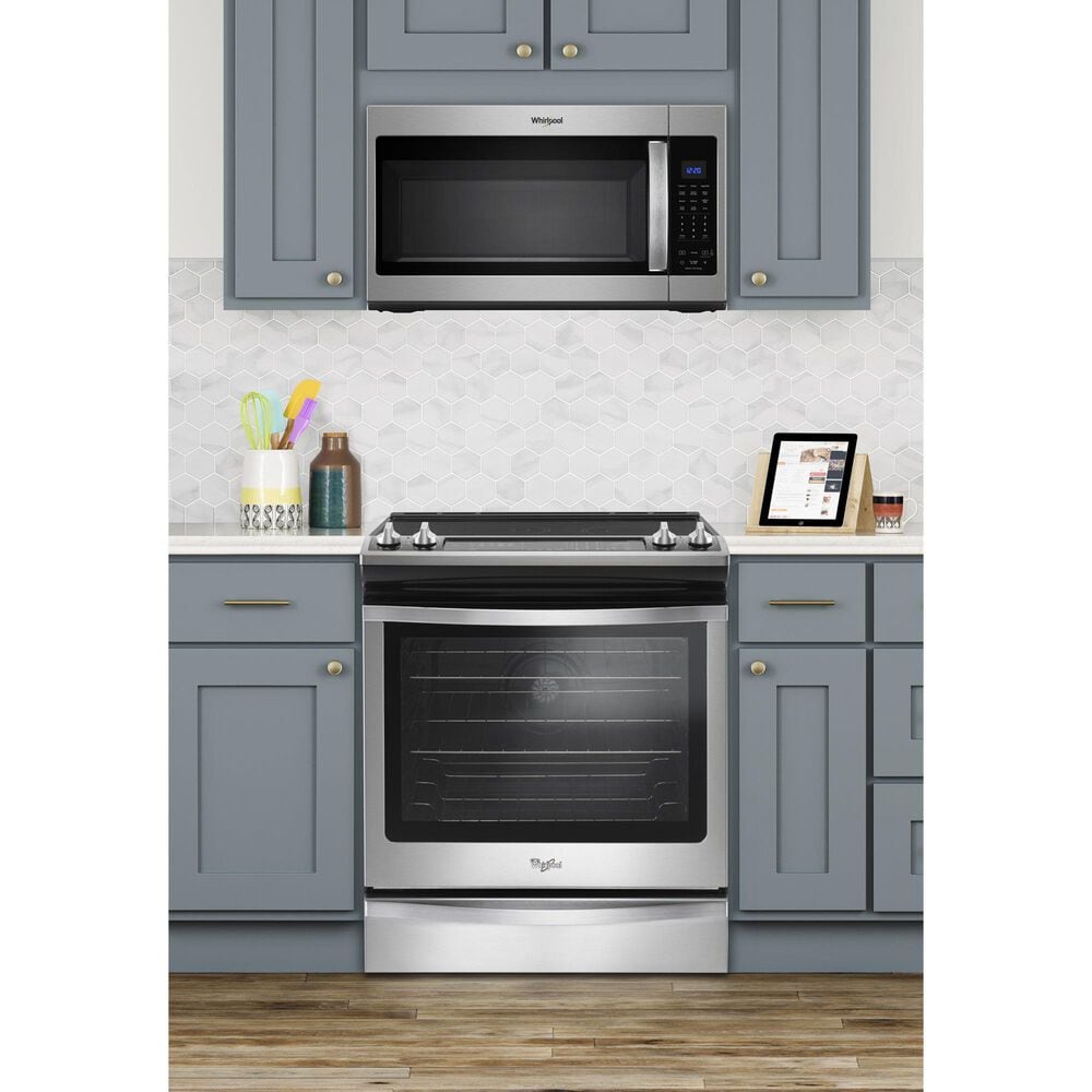 Whirlpool 1.9 Cu. Ft. Capacity Steam Microwave with Sensor Cooking in Stainless Steel, , large