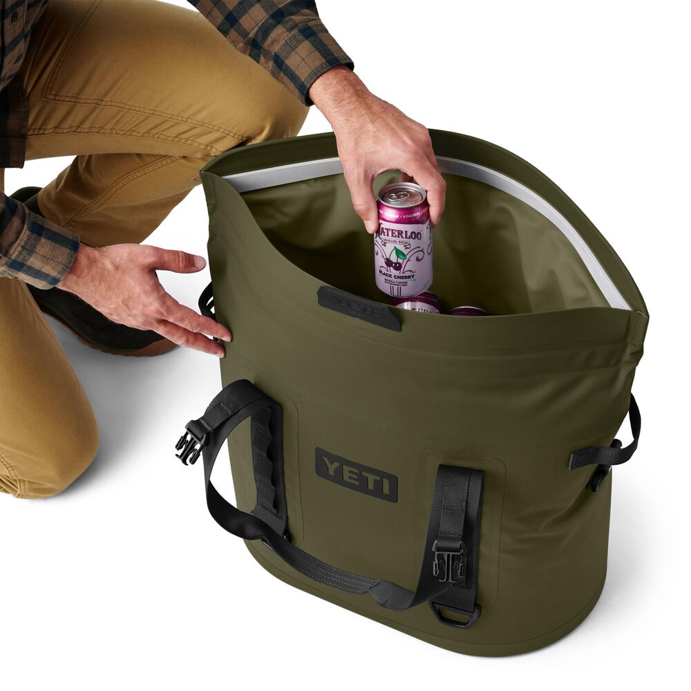 YETI Hopper M30 Tote Soft Cooler in Olive and Black, , large